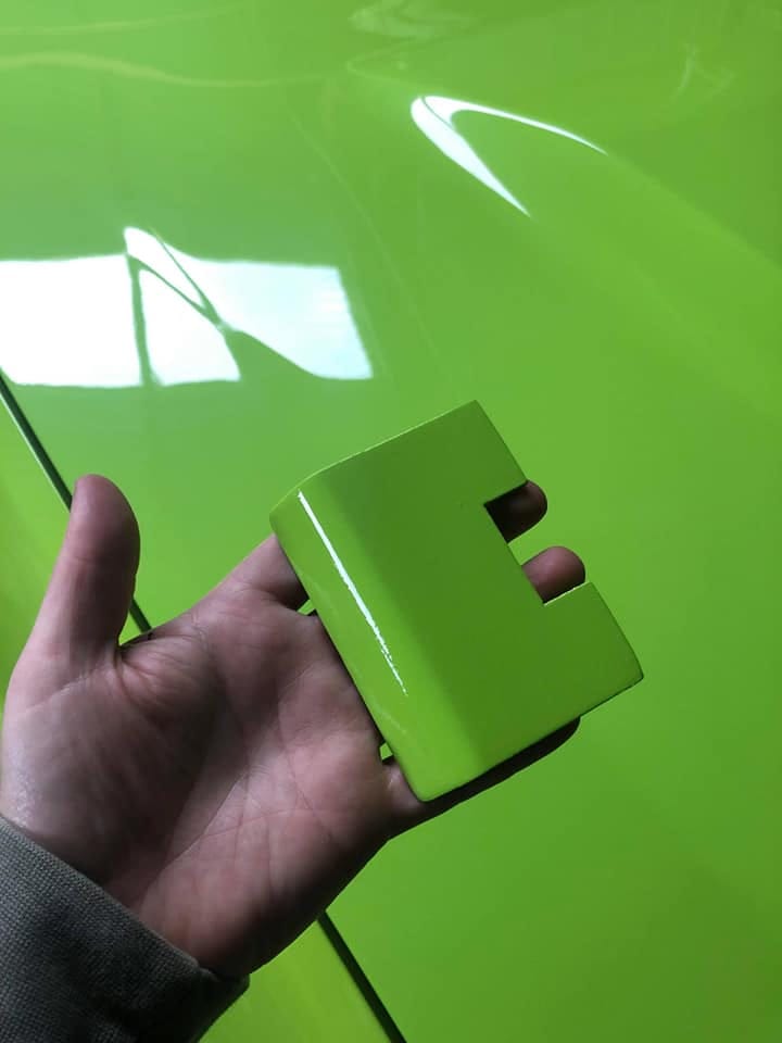 Close-up detail of an FPV jack point cover