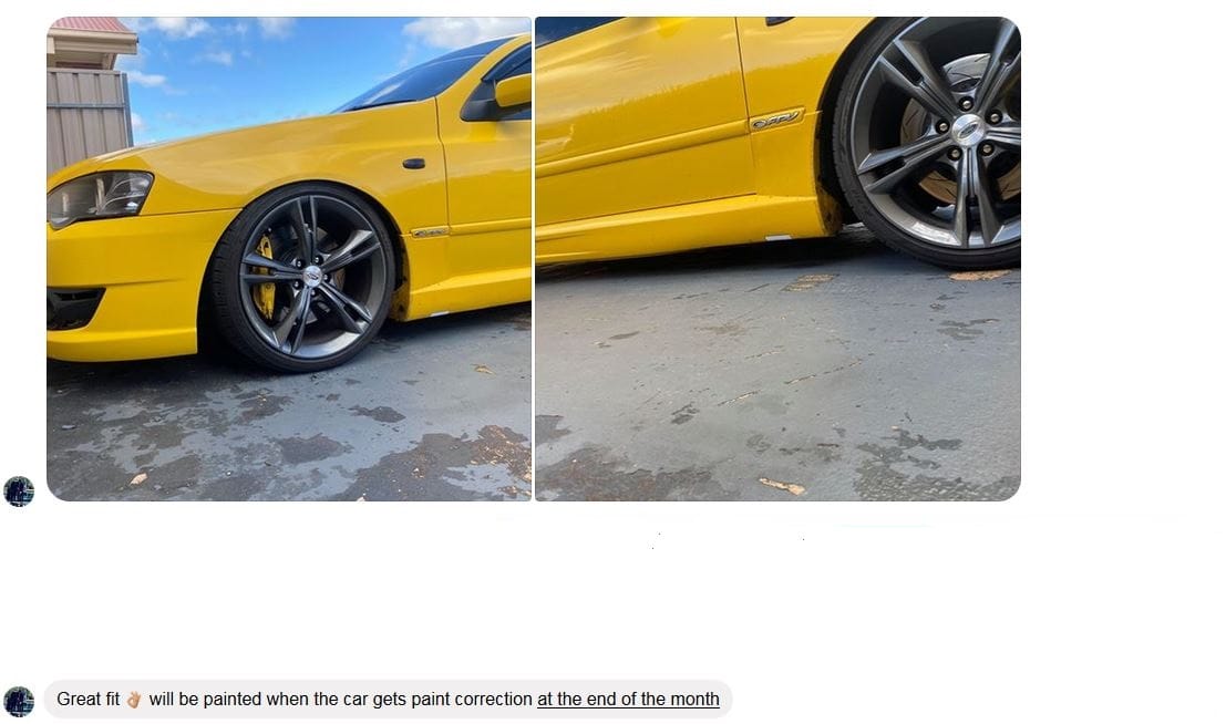 Customer car with jack point covers fitted — “Great fit”